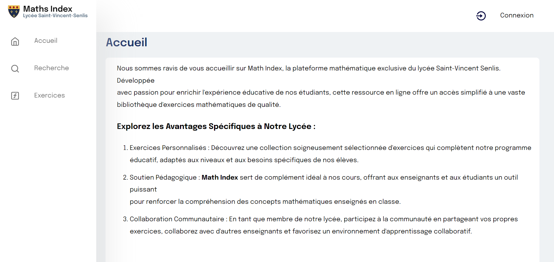 screenshot of the project